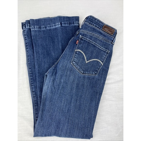 Levi's Denim - Levis Jeans Womens 8M/29 Blue Demi Curve Classic Boot Cut Mid Rise Stretch